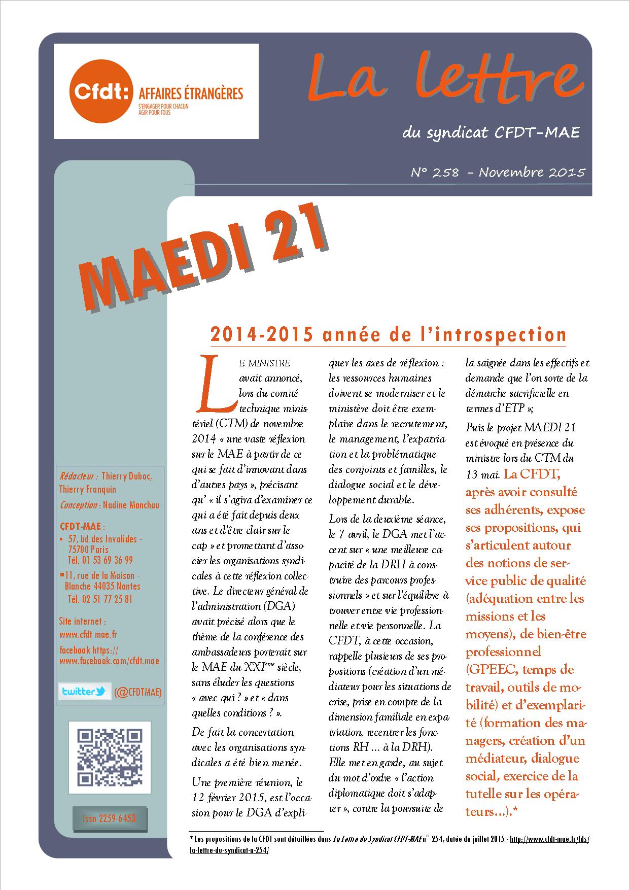 lettre de résiliation syndicat cfdt